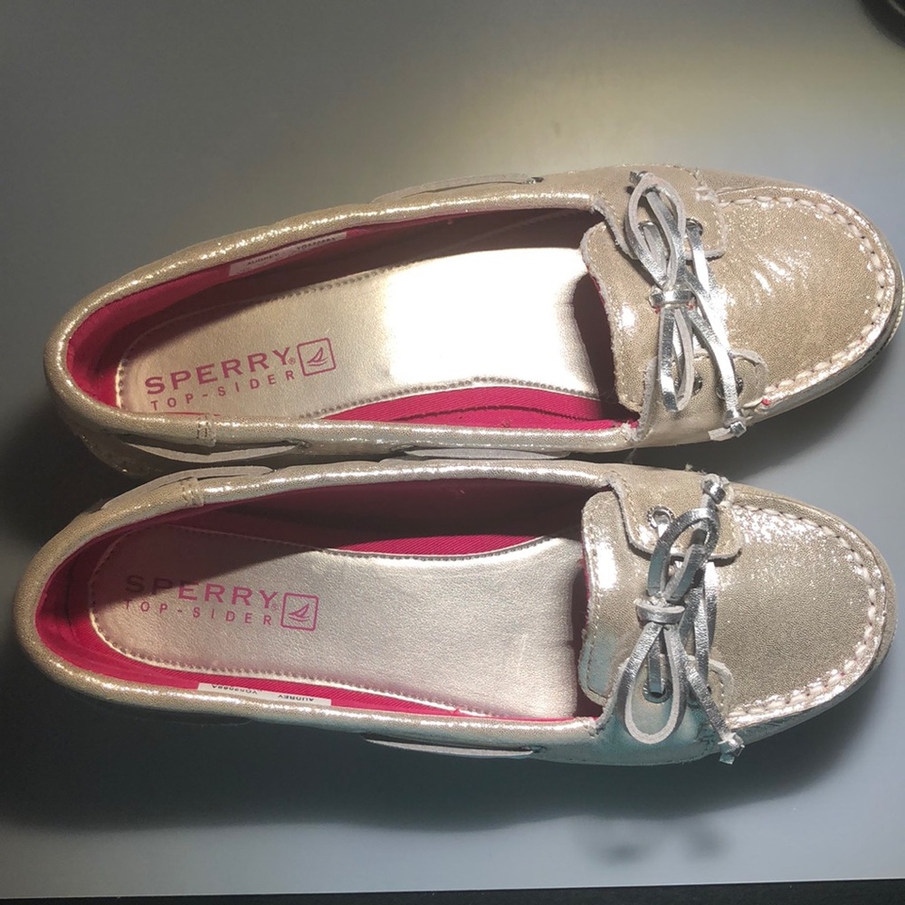 Silver Sperry Top-Sider Shoes